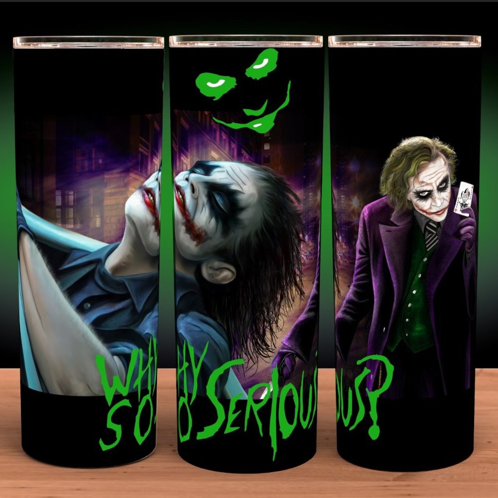 Why So Serious? Joker Batman Villain Cup Mug Tumbler